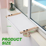 Cat Perch, 24.415in Cat Bed with Cushion, No Drilling, No Suction Cups Needed, Cat V1192-AZ-W-25019