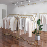 Commercial Clothing Garment Rack Retail Shop in Gold V63-920631