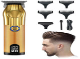 Cordless Hair Trimmer for Men, Professional Electric Beard Trimmer with Gold Plated Blade, V1237-ZY-917-098