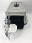 YES4PETS Medium Dog Cat Crate Pet Carrier Airline Cage With Bowl & Tray-Black V278-AA2-BLACK