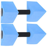 2Pcs Eva Water Dumbbell Set Blue for Pool Exercise and Water Aerobics Workout V1366-AZ2-W-13565