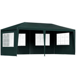 Instahut Gazebo 3x6m Marquee Wedding Party Tent Outdoor Camping Side Wall Canopy 4 Panel Green GAZEBO-WED-C-FG-3X6-4W-GN