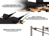 Powertrain Selina Pilates Reformer Machine Wooden Folding Multifunctional Home Gym PLT-JYI-F2W-BK
