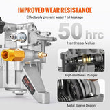 Pressure Washer Pump, 22 mm Shaft Vertical, 3400 PSI, 2.5 GPM, Replacement Power Washer Pumps Kit, V952-ZZXPBZZ78INCHDXGMV0