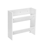 Artiss Shoe Rack 2-tier 12 Pairs Wall Mounted x2 - White FUR-S-SHOE-2T-FL01-WHX2