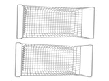 2pcs Freezer Baskets for Chest Freezer Household Wire Storage Basket Bins Organizer with High Low V1294-YM0710-3113230313011
