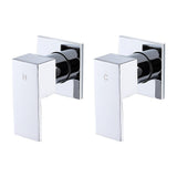 Bathroom Shower Bath Hot and Cold Square Mixer WATERMARK Certified in Chrome V63-847891