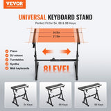 Piano Keyboard Stand and Bench Set, Z Style, Heavy-Duty Digital Piano Music Stand and Seat, 250 lbs V952-ZXGQJPZJDZZX1ZKY7V0