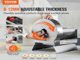 Electric Vegetable Slicer, 0-0.5"/0-12mm Thickness Adjustable Commercial Slicer Machine, Convertible V952-DDSCQPJBXG00D1ME3V3