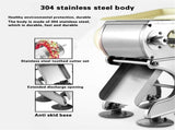 2-in-1 Multi-function Commercial Meat and Vegetable Cutting Machine Manual Meat Slicer Shredder V1107-CS-UAZGGZ9