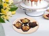 50-Pack Paper Plates with Elegant Round Design for Home, Parties, Events and Everyday Use V1369-AZ3-W-19414