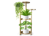 Levede Plant Stand Outdoor Indoor Flower Gold Large UM1189-L-GD