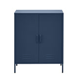 Artiss Buffet Sideboard Metal Cabinet - SWEETHEART Blue AI-LOCKER-MI-BL