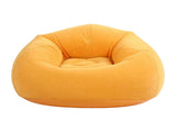Inflatable Chair Single Sofa PVC Flocking Blow Up Lounge Couch for Living Room Bedroom Office V1294-YM0901-3116250014712