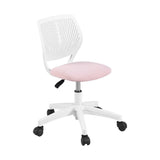 Artiss Ergonomic Office Chair Armless Study Chair Height Adjustable for Girls Boys Teens Pink OCHAIR-M-1006-PK