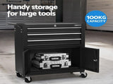 Giantz 13 Drawer Tool Box Cabinet Chest Toolbox Storage Garage Organiser Black TB-13DR-103-BK
