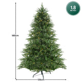 Christabelle 1.8m Prelit Everglow Fir Christmas Tree with 300 LED Lights CMT-LED-H03-6FT