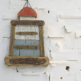 Handcrafted Wall Hanging Lighthouse w 5 Hooks 38cm V637-12819LHS