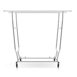 Artiss Clothes Rack Airer Double Rail Coat Stand Adjustable Hanger HANGER-1955A-D-SI