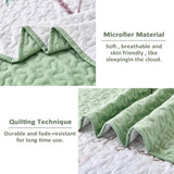 Intricate Quilted Coverlet and Pillowcases Set: A Work of Art for Your Bedroom - Queen size V745-MAC080646Q13U