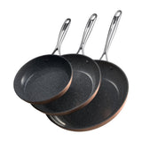 Frying Pan Skillet, Aluminum Egg Fry Pans, 3 Piece , Nonsitck Ceramic Heavy-Duty V952-LCGSJTTCTC81TK7PX001V0