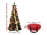 Jingle Jollys Pop Up Christmas Tree Pre Decorated Artificial Christmas Tree 197cm PUT-XMAS-6IN-1