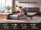 Giselle 25cm King Single Memory Foam Mattress Gel Infused Foam Removable Cover FOAM-D-MFM-ECLIPSE-H025-KS
