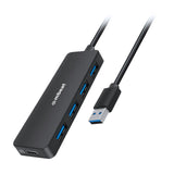 mbeat 4-Port USB 3.0 Hub with USB-C DC Port Compact and Portable Design Expandable Connectivity V1202-V2-USMB-MB-U3H-5K