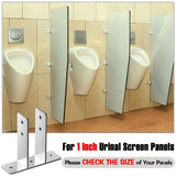 4Pcs Bathroom Partition Support Metal Brackets for Commercial Installation V1192-AZ-W-23552