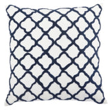 Quatrefoil Feather Cushion Moorish Embroided 50cm V637-20677