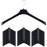 60x JACKET HANGER Heavy Duty 460mm Commercial Pants Clothing Coat BULK R51L V563-AH-R51L-60PCS