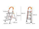 Traderight 3 Step Ladder Folding Aluminium HW0147-3_NZ
