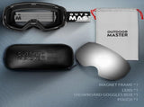 OutdoorMaster Ski Goggles PRO - Frameless, Interchangeable Lens 100% UV400 Protection Snow Goggles V1168-BP-AMQB-OTBU
