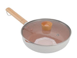 Sauce Pan Stick Proof Aluminum Alloy Multi Functional Milk Pot with Wooden Handle for Induction Gas V1294-YM0512-3118220271611
