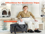 Rolling Laptop Bag, Fits Up to 17.3 Inch Laptop, Wheeled Briefcase, Roller Computer Tote Bag with 4 V952-LGSTDNB173INYPT18V0