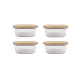 4 Pcs Bamboo Food Container - Medium V915-MB0080X4