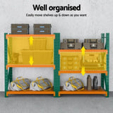 Giantz 1.2Mx1.5M Garage Shelving Warehouse Rack WR-F-20120-150GO-ABC