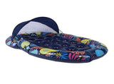 3 in 1 Pool Floats Multifunctional Adult Pool Floats Lounger with Detachable Sun Shade Canopy and V1294-YM0901-3111240115911