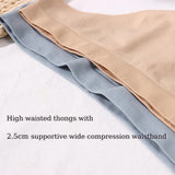 Size M Comfortable High-Waisted Women's Cotton Thong Underwear - 6-Pack in V888-ELOSUNG17904