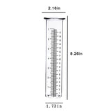 8" Rain Gauge Replacement Tube - Clear Outdoor Rain Measurement Tube 8.26 x 2.16 x 1.73 Inches, Cold V1366-AZ2-W-16467