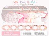 Baby Hangers, 11 Inch Velvet Kids Hangers with 6 Pcs Clothes Size Dividers, Infant Toddler Nursery V1258-DP02-C-342