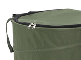 Camping Trash Can with Zippered Lid 24 Gallons Large Capacity Foldable Portable Garden Garbage V1294-YM0901-3111240240813