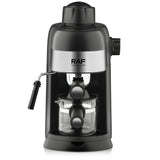 Compact 3.5Bar Semi-Automatic Espresso Machine with Steam Milk Frother for Home, Office, and Small V1341-ZY-E2K2SU5K-BLACK