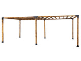 Roof Pergola Gazebo Shed Matte Black Steel Brackets DIY Kits V63-847761