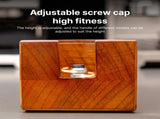 3 IN 1 Espresso Knock Box and Tamping Station 51/54/58MM Espresso Anti-slip Sapele Wood V1294-YM0901-H48704