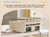 Beige Router Storage Box Multi-Layer Cable Management Organizer for Home Wi-Fi Equipment V888-ELOSUNG47156