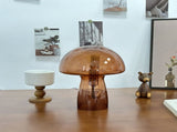 Brown Charming Retro Glass Mushroom Table Lamp - Vintage Nordic Style Bedside Light V888-ELOSUNG27752