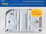White Classic Mechanical Bathroom Scale - Battery-Free Analog Body Weight Scale with Non-Slip V888-ELOSUNG34199
