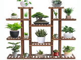 Large Wood Plant Stand Shelf V767-XJJ149