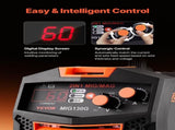 MIG, 130A Synergic Mig Welding Machine, 2-in-1 Gas MIG/Gasless Flux Core MIG Multi-Process V952-MIGYXHJ2H113A5ZGSV3